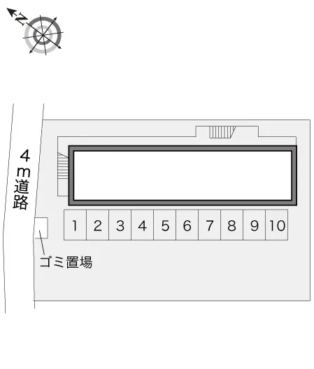 ★手数料０円★さいたま市見沼区中川　月極駐車場（LP）